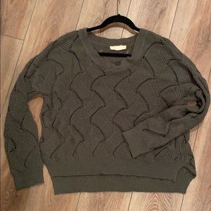 Forest green Staring at Stars sweater